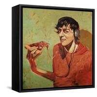 Pizza Guy-Thomas MacGregor-Framed Stretched Canvas