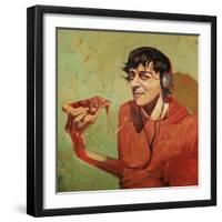 Pizza Guy-Thomas MacGregor-Framed Giclee Print