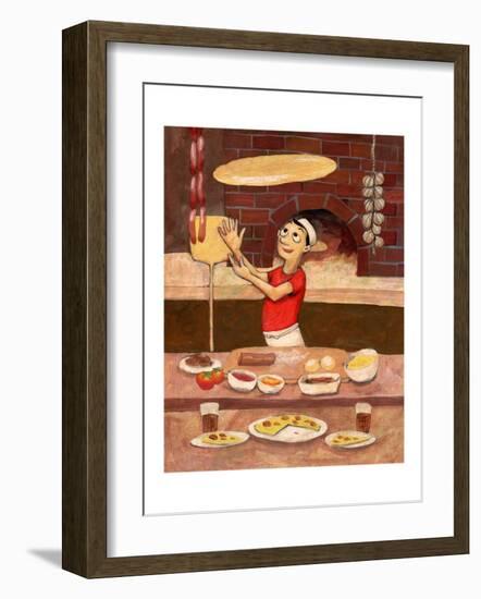 Pizza in Box-John Howard-Framed Giclee Print