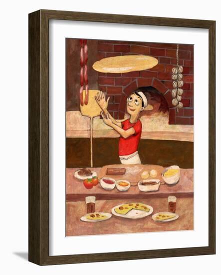 Pizza in Box-John Howard-Framed Giclee Print