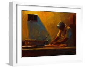 Pizza Maker-Pam Ingalls-Framed Giclee Print