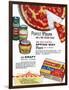 Pizza Mix Ad, 1960-null-Framed Giclee Print