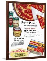 Pizza Mix Ad, 1960-null-Framed Giclee Print