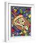 Pizza Slice With Toppings-Ron Magnes-Framed Giclee Print