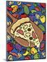 Pizza Slice With Toppings-Ron Magnes-Mounted Giclee Print