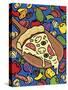 Pizza Slice With Toppings-Ron Magnes-Stretched Canvas