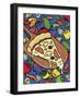 Pizza Slice With Toppings-Ron Magnes-Framed Giclee Print