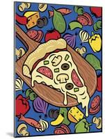 Pizza Slice With Toppings-Ron Magnes-Mounted Giclee Print