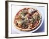 Pizza Topped with Prosciutto, Olives, Capers and Rocket-Joachim Turré-Framed Photographic Print
