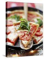 Pizza with Tomatoes and Rocket-null-Stretched Canvas