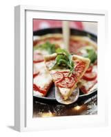 Pizza with Tomatoes and Rocket-null-Framed Photographic Print