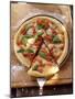 Pizza with Tomatoes, Cheese and Basil (Piece Cut)-Foodcollection-Mounted Photographic Print