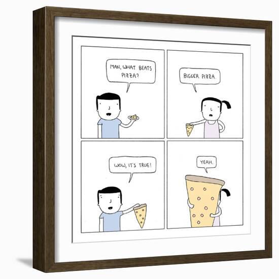 Pizza-Reza Farazmand-Framed Art Print