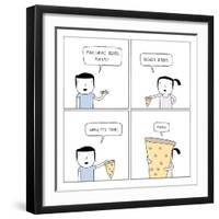 Pizza-Reza Farazmand-Framed Art Print