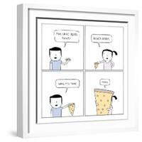 Pizza-Reza Farazmand-Framed Art Print