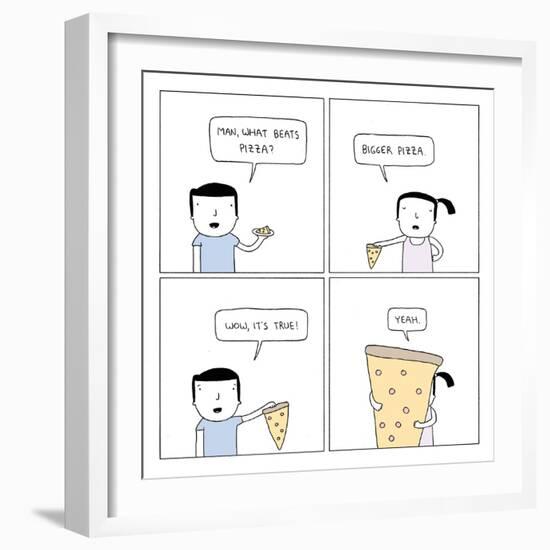 Pizza-Reza Farazmand-Framed Art Print