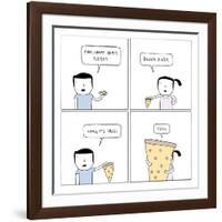 Pizza-Reza Farazmand-Framed Art Print