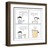 Pizza-Reza Farazmand-Framed Art Print