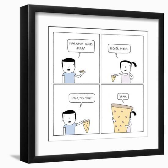 Pizza-Reza Farazmand-Framed Art Print