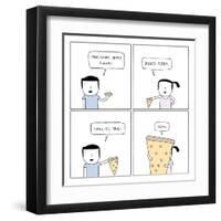 Pizza-Reza Farazmand-Framed Art Print