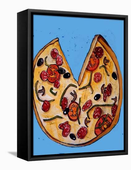 Pizza-Sarah Thompson-Engels-Framed Stretched Canvas