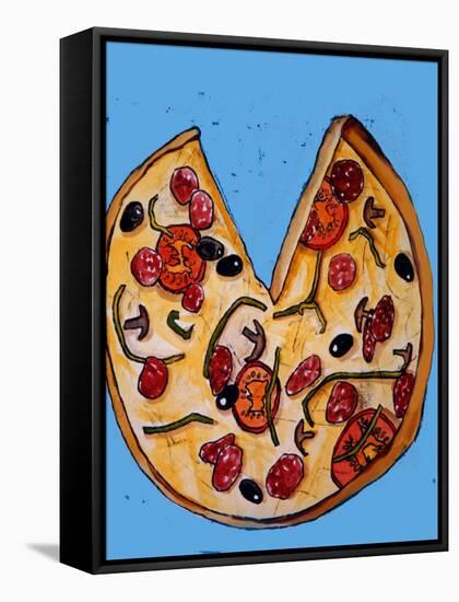 Pizza-Sarah Thompson-Engels-Framed Stretched Canvas