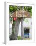 Pizzeria Sign, Positano, Amalfi Coast, Campania, Italy-Walter Bibikow-Framed Photographic Print