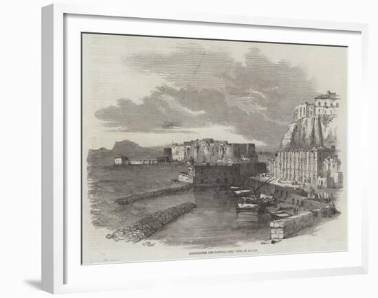 Pizzofalcone and Castello Dell' Uovo, at Naples-Samuel Read-Framed Giclee Print
