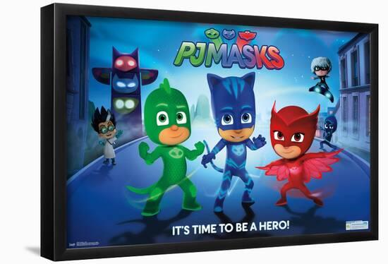 PJ Masks - Its Time To Be A Hero-Trends International-Framed Poster