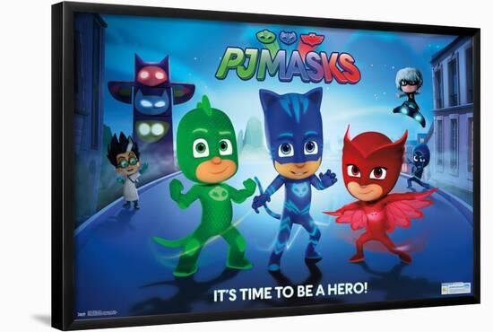 PJ Masks - Its Time To Be A Hero-Trends International-Framed Poster