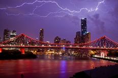 Stormy Brisbane-PJ Reading-Photographic Print