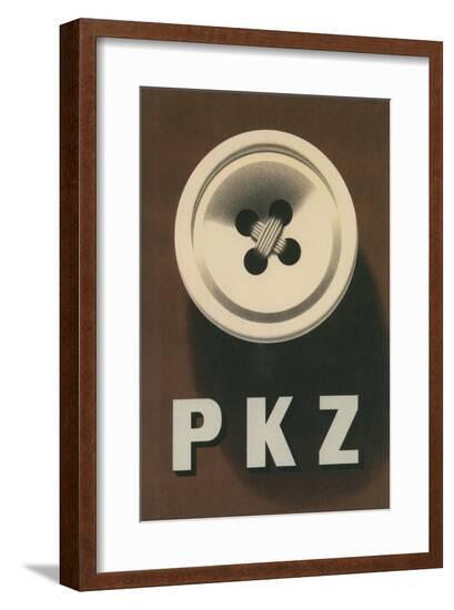 PKZ Button--Framed Art Print