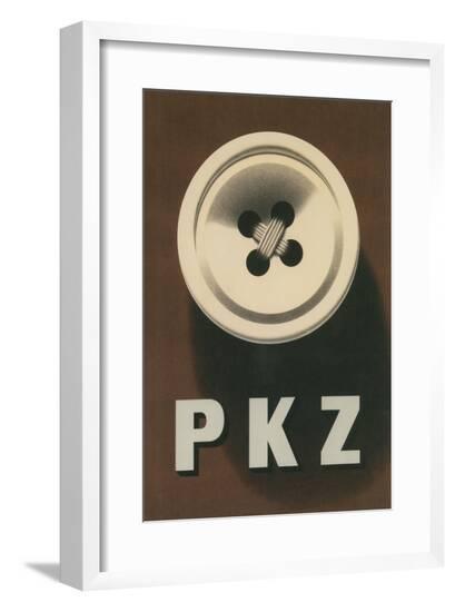 PKZ Button--Framed Art Print