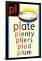 PL for Plate-null-Framed Art Print