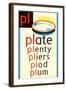 PL for Plate-null-Framed Art Print