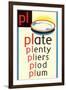 PL for Plate-null-Framed Art Print