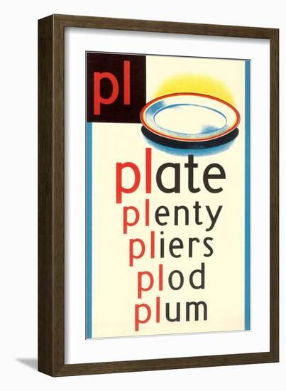 PL for Plate-null-Framed Art Print