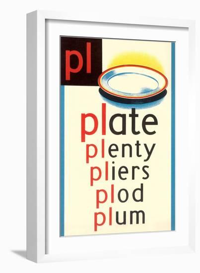 PL for Plate-null-Framed Art Print