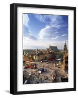 Plac Zamkovy, Warsaw, Poland-Walter Bibikow-Framed Photographic Print