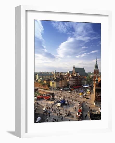 Plac Zamkovy, Warsaw, Poland-Walter Bibikow-Framed Photographic Print