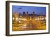 Placa de Espana (Placa d'Espanya) from the National Palace, Barcelona, Catalonia, Spain, Europe-Frank Fell-Framed Photographic Print