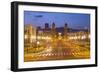 Placa de Espana (Placa d'Espanya) from the National Palace, Barcelona, Catalonia, Spain, Europe-Frank Fell-Framed Photographic Print