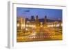 Placa de Espana (Placa d'Espanya) from the National Palace, Barcelona, Catalonia, Spain, Europe-Frank Fell-Framed Photographic Print