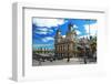 Placa del Portal de la Pau near the harbour, Barcelona, Catalonia, Spain-null-Framed Art Print