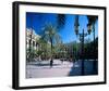 Placa Real in Barcelona Spain-null-Framed Art Print