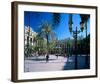 Placa Real in Barcelona Spain-null-Framed Art Print