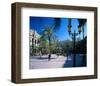 Placa Real in Barcelona Spain-null-Framed Art Print