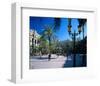 Placa Real in Barcelona Spain-null-Framed Art Print