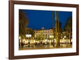 Placa Reial Square, Barcelona, Catalonia, Spain-null-Framed Art Print