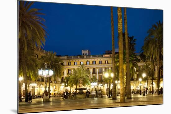 Placa Reial Square, Barcelona, Catalonia, Spain-null-Mounted Art Print